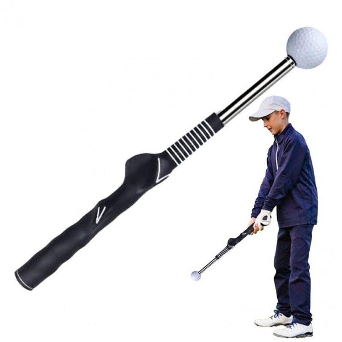 Golf swing coach geassisteerde telescoop golfoefening warm-up stick voor flexibele ritme training, golf training accessoires