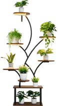 Yaheetech Plantenrek bloemenrek van hout, plantenrek met 5 niveaus, plantentrap, bloemenladder Yaheetech Plantenrek bloemenrek van hout, plantenrek met 5 niveaus, plantentrap, bloemenladder