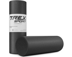 Trex Sport TX-045EPR - Foamroller - EPP - Met noppen - Voor massage en yoga - 45 cm - Zwart