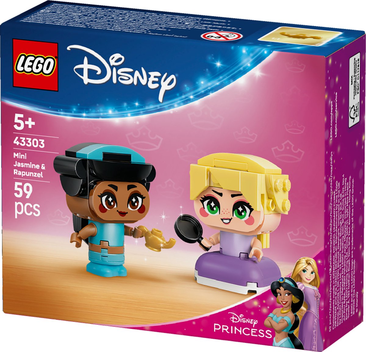 LEGO Disney - Mini Jasmine en Rapunzel Constructiespeelgoed thumbnail 3