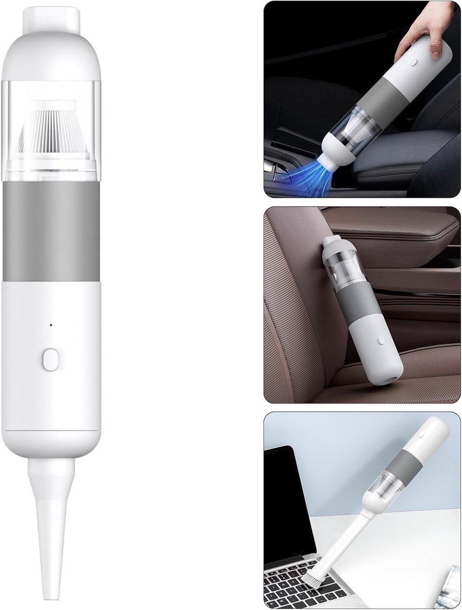 Draadloze Mini Handstofzuiger Draagbaar met 4000Pa - afbeelding 2