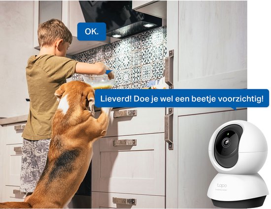 Tapo C220 Beveiligingscamera binnen - 2K 4MP QHD - Pan Tilt
