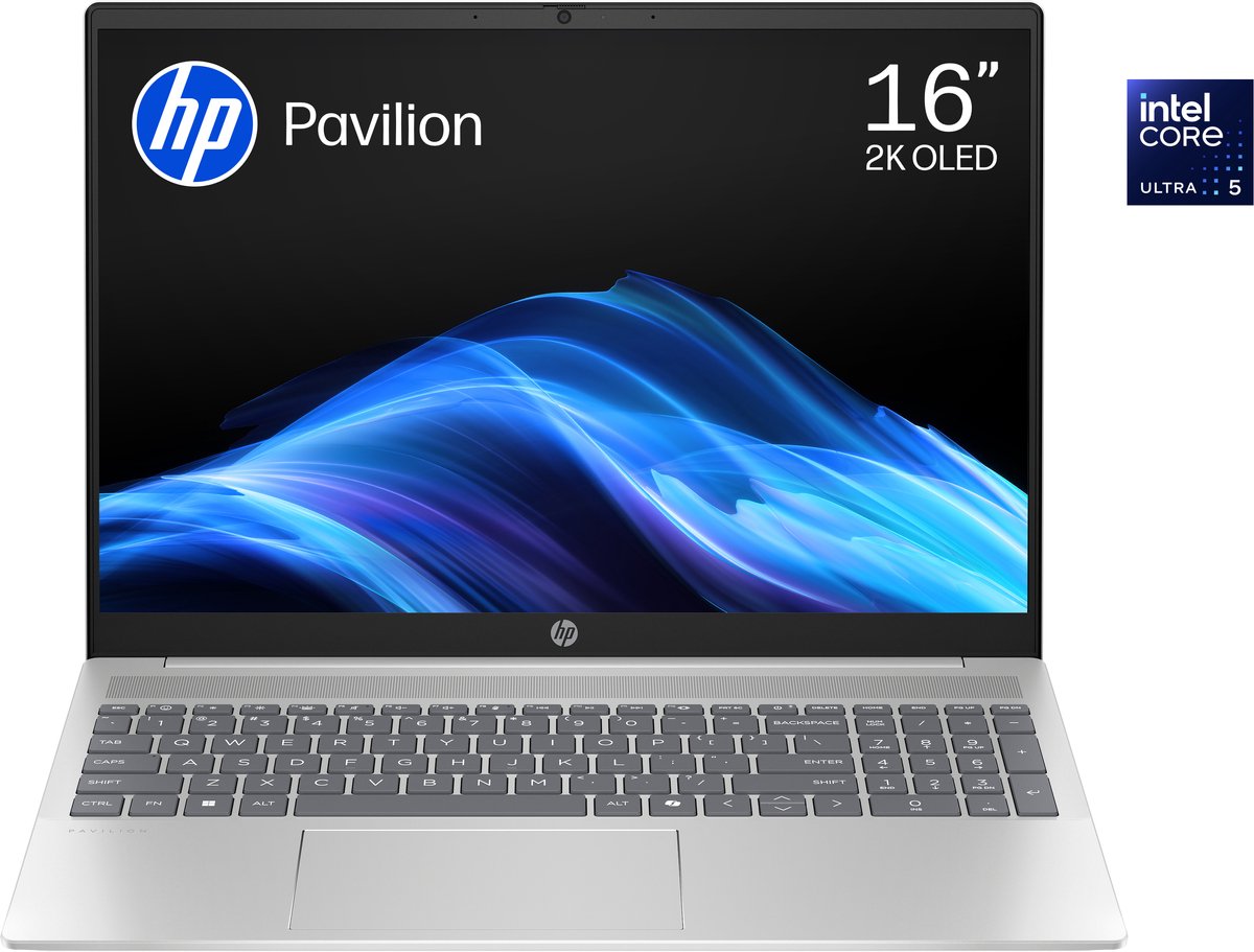 HP Pavilion 16 laptop - 16 inch - Intel Core Ultra 5 - 16GB RAM