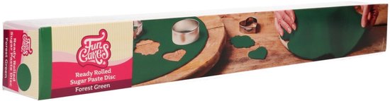 FunCakes Uitgerolde Fondant Disc - Bosgroen - 430g - Rolfondant | bol