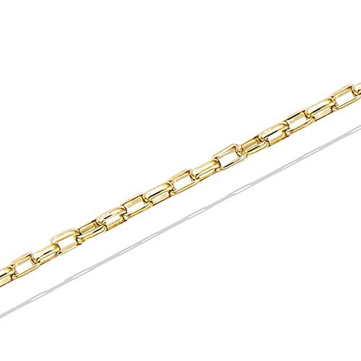 CHIVAL Armband 18K Vergulde Goud "Classic Link" – Luxe, Elegant, Hypoallergeen, Schakel, Klassiek, Sieraad voor Dames, Cadeau, Romantiek, Liefde, Geschenkverpakking, Kerst