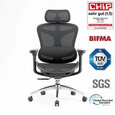 SIHOO Doro C300 Ergonomische Bureaustoel - 4D Armleuningen - Zelfaanpassende Lendensteun - Verstelbare Rugleuning - Mesh Rugleuning - 150kg - Kantoor/Thuis/Gaming - Zwart