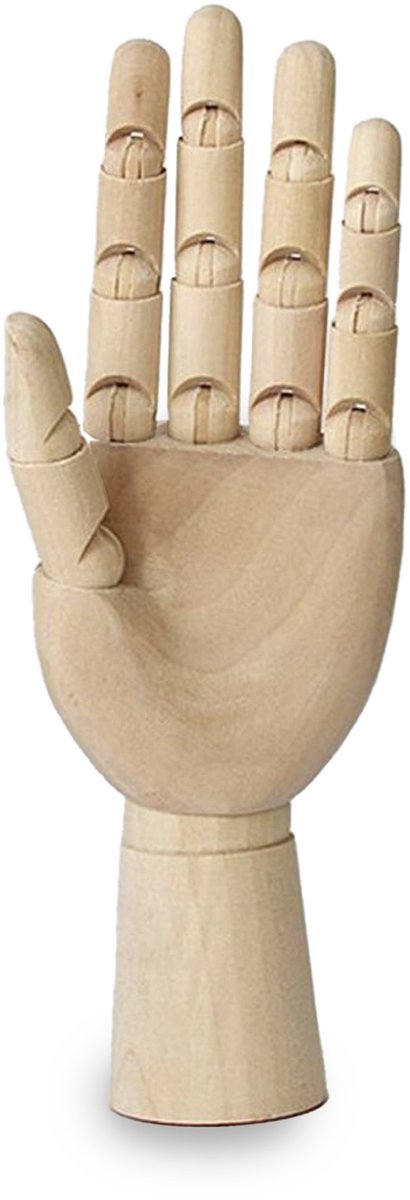 Mannequin - Houten scharnierende armen-handen - Bois, Coton, Résine