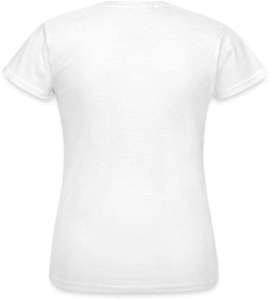 Witte dames T-shirt, achterkant.