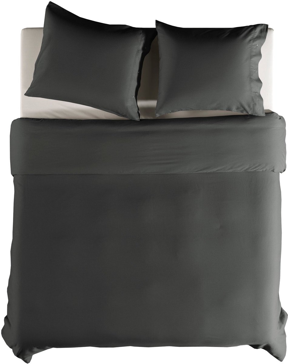 Yellow Dekbedovertrek Cialda - Eenpersoons - 140x200-220 cm - Pewter Grey
