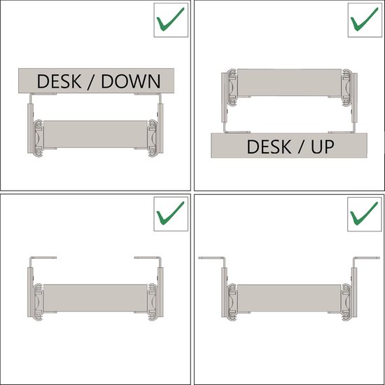 FIX&EASY ladegeleiders met slot voor toetsenbordlade, toetsenbordschuif geleiderails zwart 400mm vergrendeling, rails voor toetsenbord muis keyboard laptop platform
