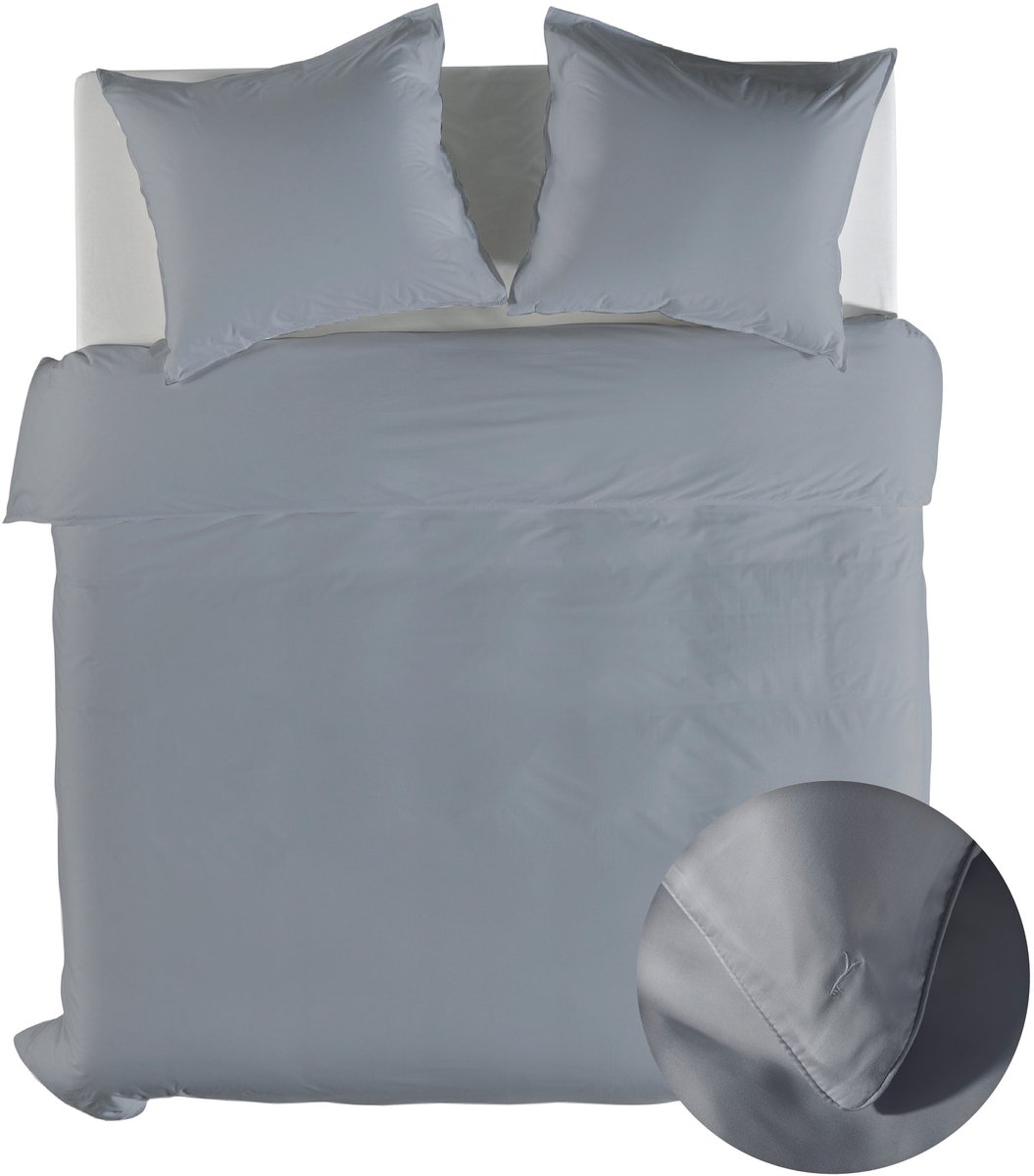 Yellow Dekbedovertrek Lyocell Suite New York - Delicate Blue - 200x200-220 cm - 100% Lyocell - Tweepersoons