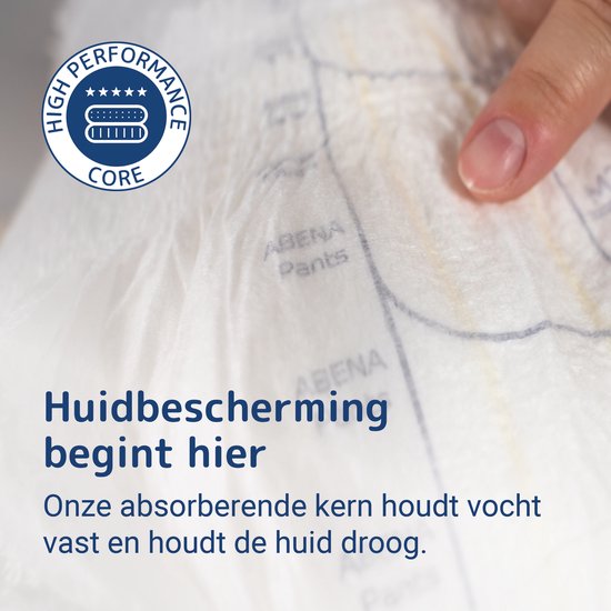 ABENA Pants Premium M1 - 15x Absorberend Broekje, te Dragen als Gewoon Ondergoed - Voor het Verlies van Flinke Scheuten Urine en (Dunne) Ontlasting - Heupomvang 80-110 cm - Absorptie 1400 ml
