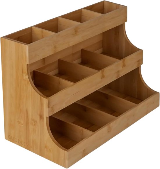 Bamboe theedoos 12 vakjes kopen