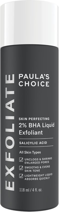 Paula's Choice SKIN PERFECTING 2% BHA Lotion Exfoliante Visage - Peau Mixte à Peau Grasse - 118 ml