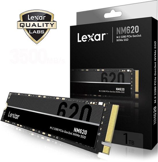 Lexar NM620 SSD 1TB M.2 2280 PCIe Gen3 NVMe