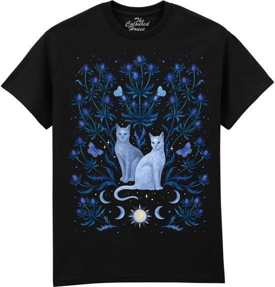 Katten Blue Thistle Cats The Coloured House T-shirt 5XL