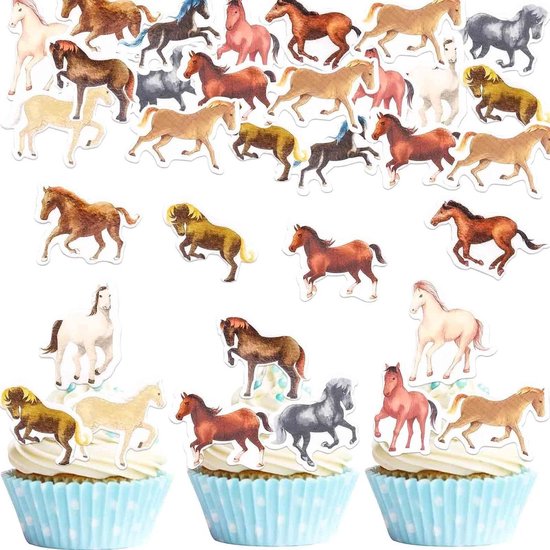 32 stuks bruidstaart-toppers bruiloft taartdecoratie cupcake topper