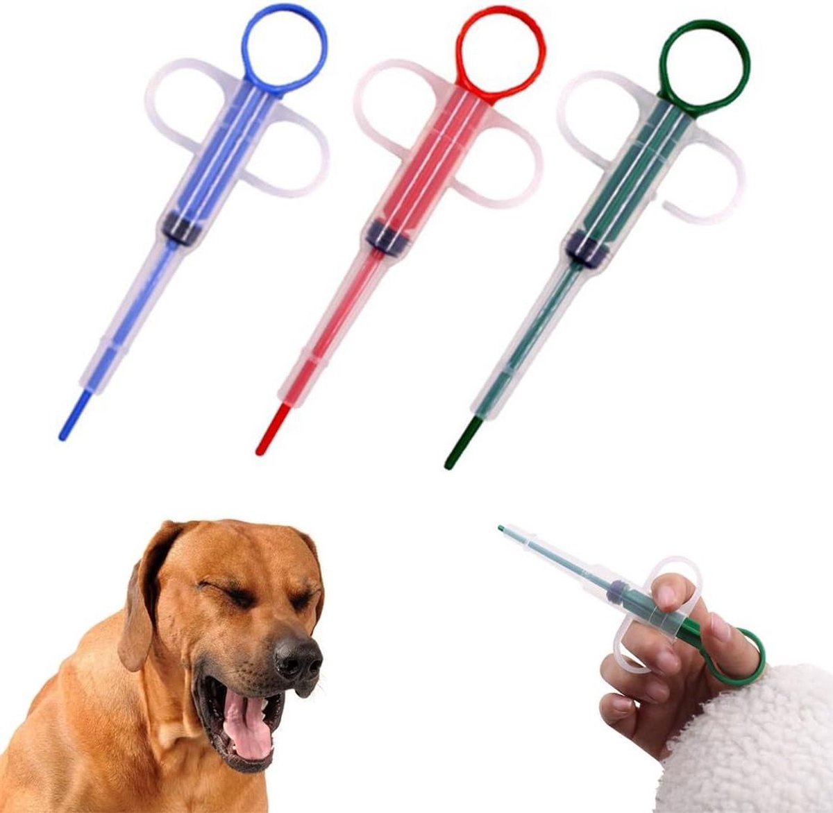 Cosensi - Tablettenhouder voor katten - Medicijngever voor huisdieren - Inclusief soft-tip - Geschikt voor honden - Trojaanse paarden - Dieren - 3 zoekwoorden toegevoegd