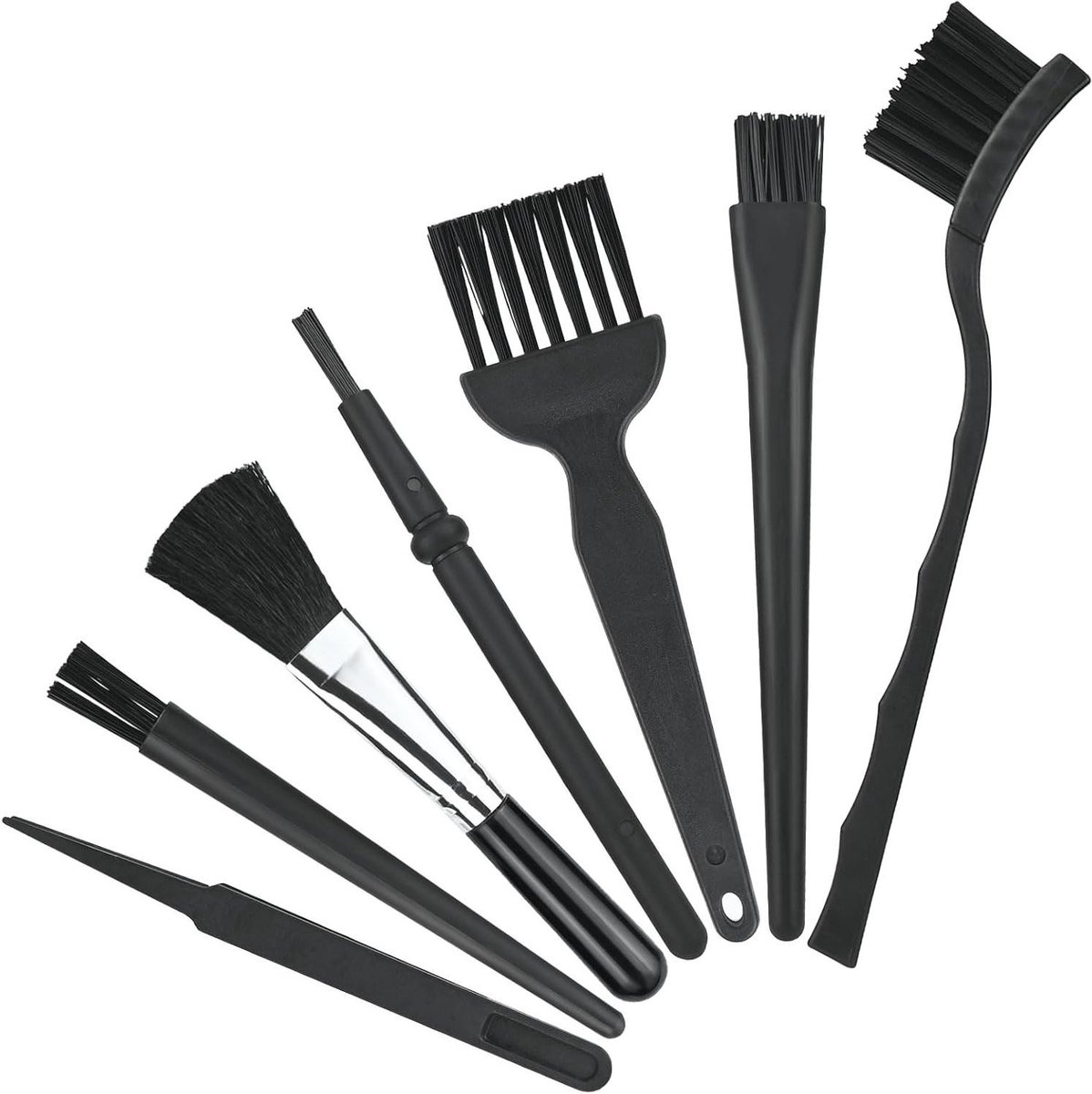Cosensi - Antistatische borstels voor computer, toetsenbord en laptop, 7 stuks