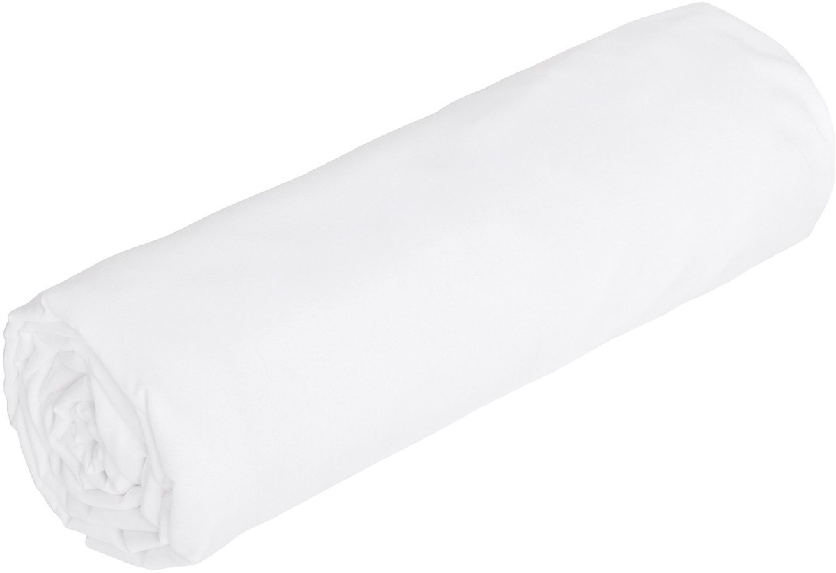 Vente-unique Hoeslaken in satijn 108 draden/cm² - 140 x 190 cm - Instophoogte 30 cm - Wit - TALORA van PALACIO