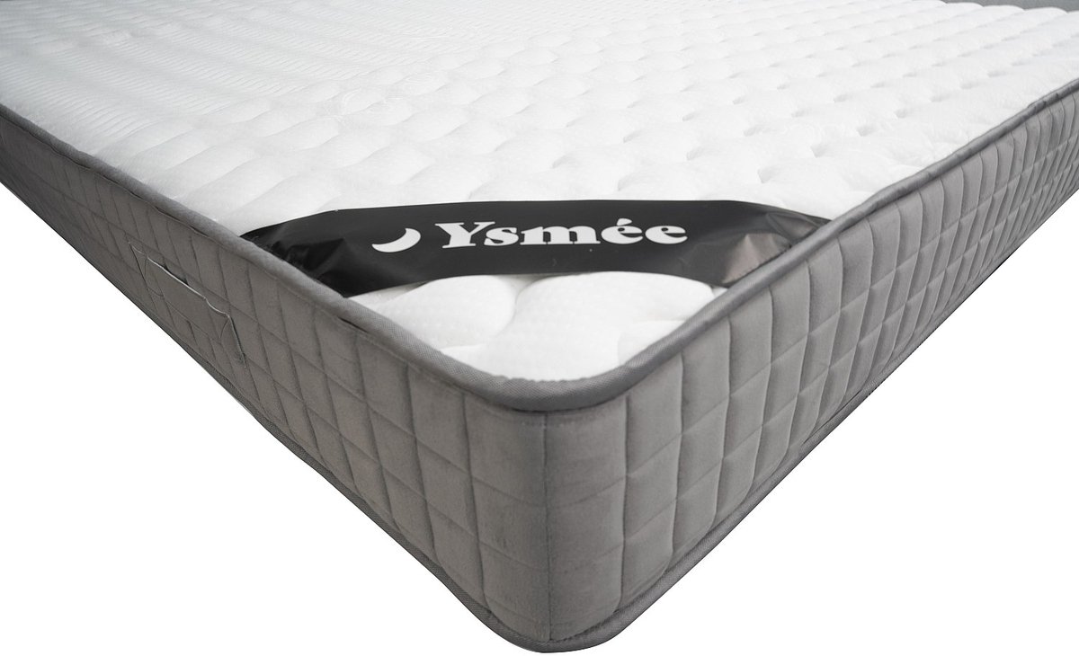 Vente-unique Set 140 x 190 cm bedbodem met opbergruimte + matras van schuim met vormgeheugen met 11 zones, dikte 22 cm - DANEVO van YSMÉE