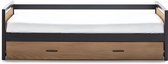 Vente-unique Bedframe metaal natuurlijk licht 90 x 190 cm