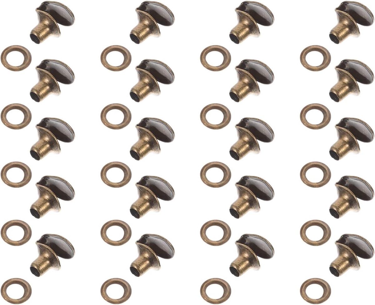 Cosensi Messing veters haken 20 stuks voor laarzen en schoenenreparatie met klinknagels Any
