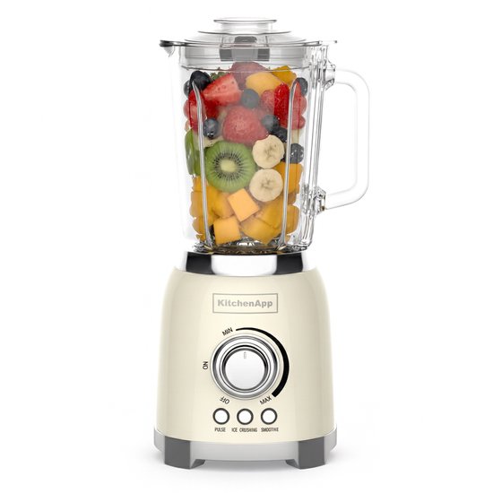 Retro Blender 1.5L - 800W - Beige