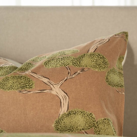 Kayori Aria Dekbedovertrek Katoen - 240x200-220 +2 slopen - Lits-jumeaux - Uniek Dessin - Taupe van Merkloos — afbeelding 3