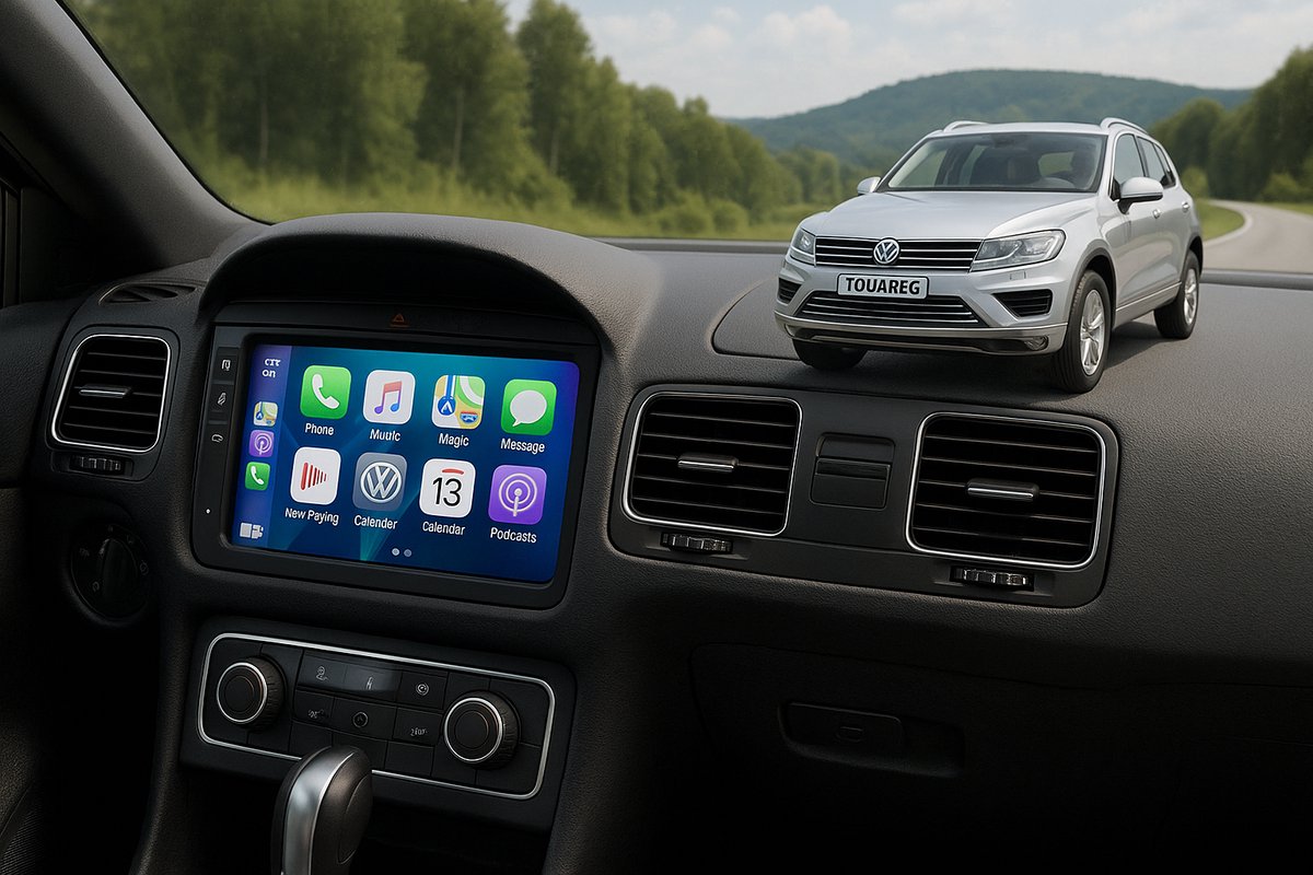 ADIVOX 9 inch T1 geschikt voor Volkswagen Touareg 2011-2017 Android 15 CarPlay/Auto/Wifi/RDS/DSP/DAB+