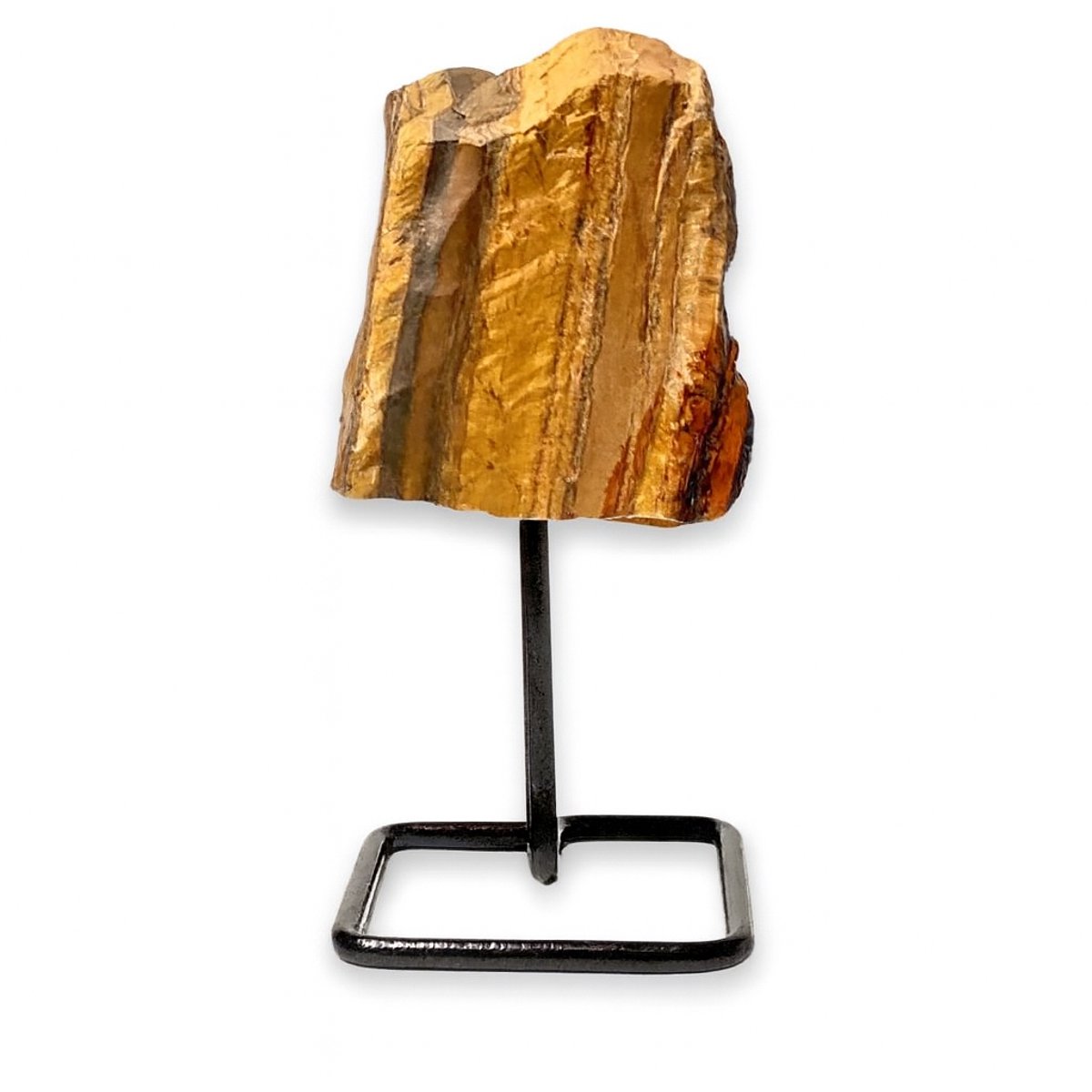 S4H - Tijgeroog op Standaard – Luxe Decoratie & Beschermende Edelsteen | S4H Premium Mineralen