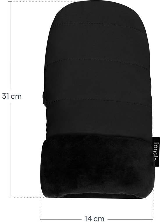 Lionelo Oli - Kinderwagen & Fiets Handmoffen - Warme water- & winddichte handschoenen - Universele maat - Magnetische bevestiging - Zachte Shu-voering - Winter Handwarmers Buggy, Wandelwagen, Scooter - Hand Warmers - Fietsmoffen - Fietshandschoenen van LIONELO — afbeelding 4