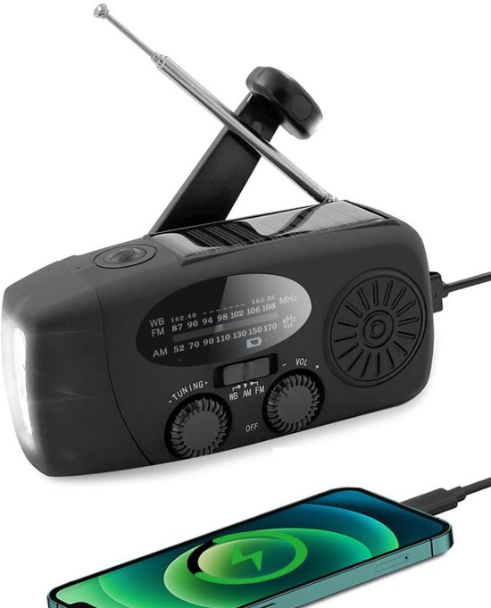 Noodradio Emplay Digital (FM-radio met ledlamp en 4.000mAh powerbank