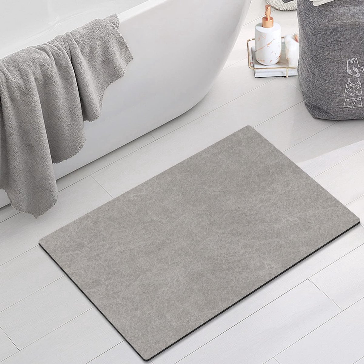 Stunq® Durable Rubberized Bathroom Mat – Enhanced Traction and Rapid Drying for Hygiene