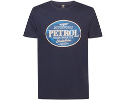 Petrol Industries - Heren Bedrukt jersey T-shirt Estrella - Blauw - Maat L