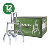 Mollenklem - 12 stuks - Mollenverjager - Mollenbestrijding - Professionele Mollenklemmen - Mollenvanger - Mol - Mollen - Mollenvallen - Mollenval Verzinkt