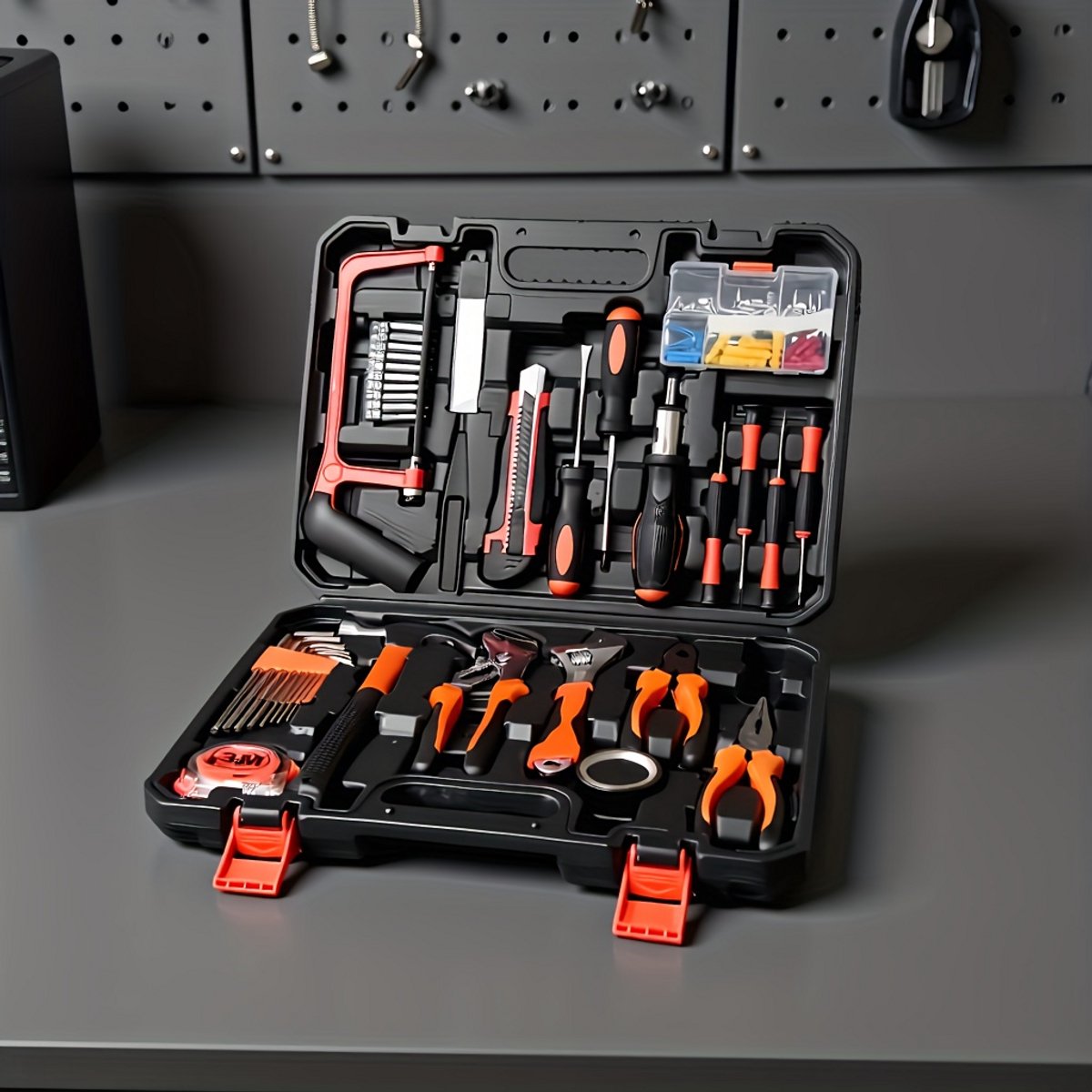 102-Delige gereedschapsset in koffer - Toolbox - Gereedschapskoffer Gevuld - Gereedschapskist - Schroevendraaierset - Aluminium - Handgereedschap - Basisgereedschap