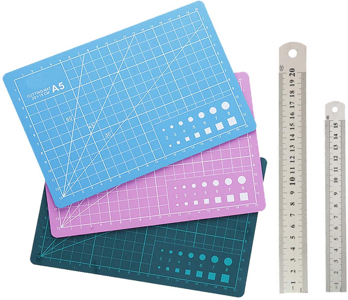 IMPERATORIS® Zelfherstellende Snijmat A2/A3/A4 - Essentieel voor Precies Snijwerk - Ideaal voor Scholen, Thuis en Op Kantoor - 3 Stuk