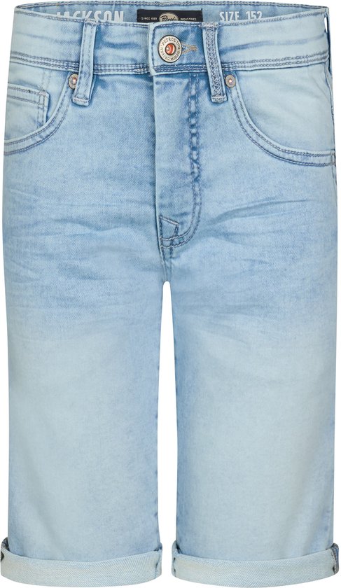 Petrol Industries - Jongens Jackson denim jogger short Gonzaga - Blauw - Maat 176