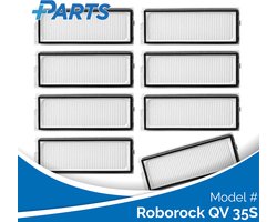 Roborock QV 35S Filters (8 Stuks, Plus.Parts® alternatief voor 8.02.0296)
