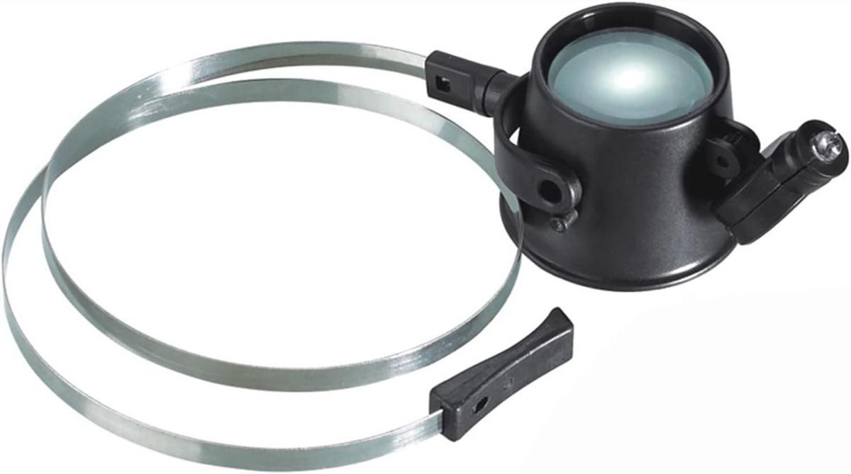 Cosensi - Vergrootglas met LED-verlichting 15X Vergrootbril Single Eye Hoofdband voor Reparatie Elektronische Componenten Klokken Horloges