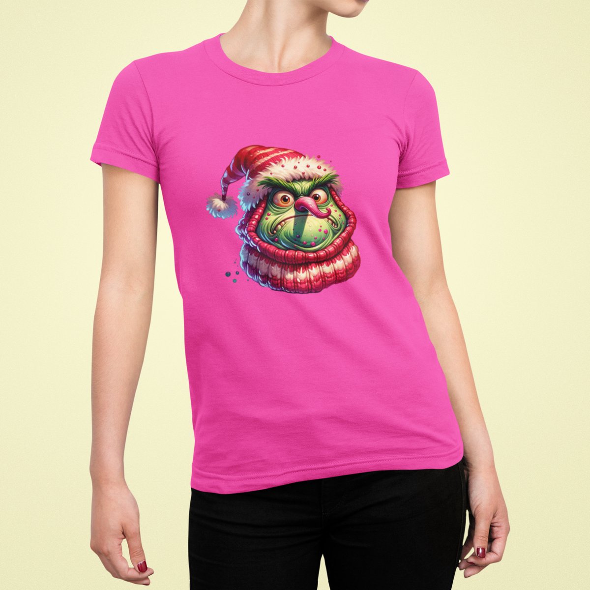 Grumpy Elf - T-shirt Vrouw - T-shirt Roze - Kerst T-shirt - Maat S - Kerst Cadeau Vrouwen - Limited Edition