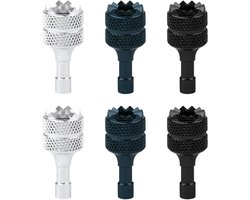 6 Stukken Afneembare Drone Controller Sticks - Aluminium Legering Joysticks - Compatibel met DJI Mini 3 Pro/Mini 4 Pro/Air 3/Mavic 3 Pro RC & RC 2 Afstandsbediening Accessoires (Zilver, Zwart, Blauw)