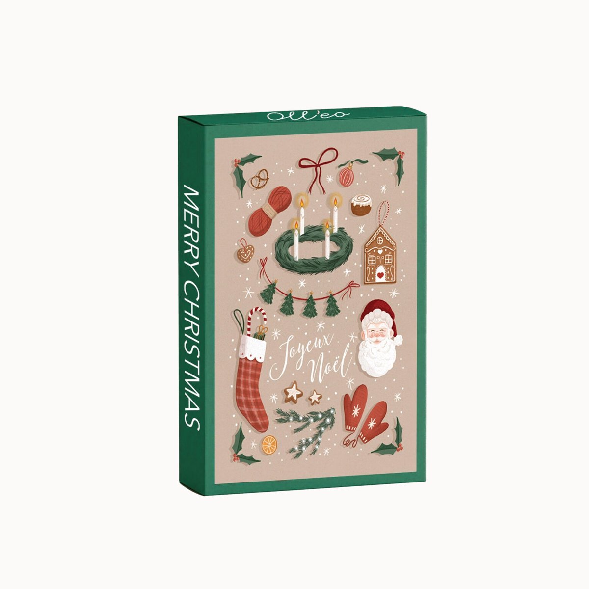 Mini Puzzel 99 stukjes Merry Christmas - Oll'eo - Mini Puzzel Volwassenen - Micro Puzzel - Kerst Puzzel To Go Vakantie - Puzzel Op Reis - Puzzel Cadeau - Kerstpuzzel - Puzzel Kerstcadeau