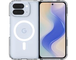 Spigen Ultra Hybrid Backcover geschikt voor MagSafe voor de Google Pixel 10 Pro Fold - Clear / White