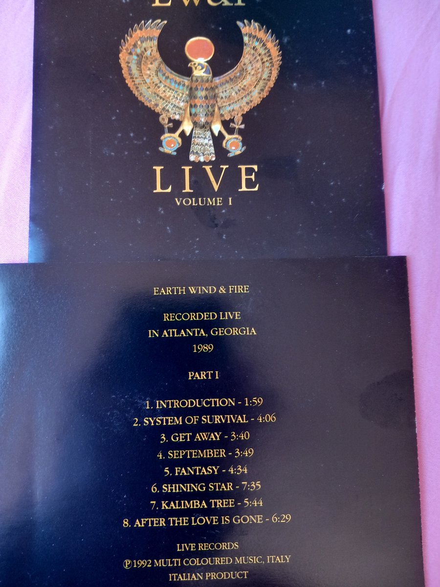 EARTH WIND & FIRE / EWF LIVE vol 1