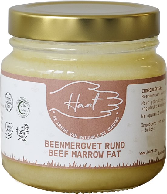 HANT | Marrow Fat Boter (Halal) | Rund Beenmergvet | 60g – 100% Puur