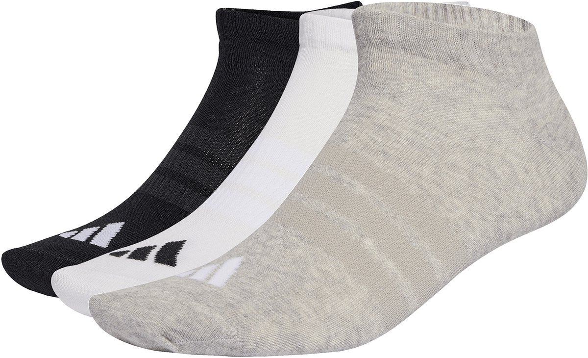 3 pairs of adidas THIN&LIGHT ESSENTIALS LOW CUT SOCKS Multicolor