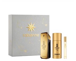 Parfumset voor Heren Paco Rabanne 1 MILLION 3 Onderdelen - Deodorant 150 ml - Eau de Toilette 100 ml - Eau de Toilette 10 ml