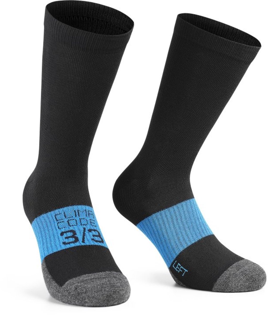 Assos Winter Evo Lange Sokken Zwart EU 35-38 Man